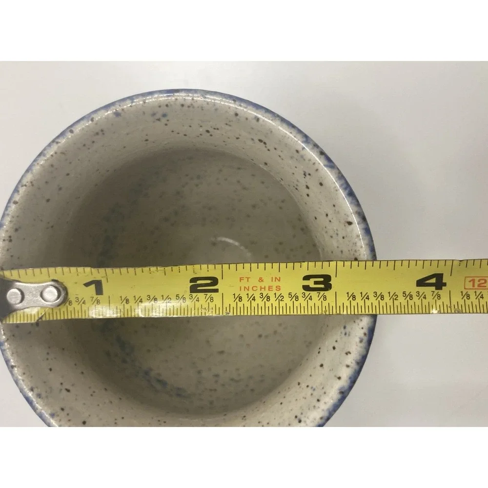 Handcrafted Studio Pottery Egg Separator Funny‎ Face Spongewear Kitchen Gadget